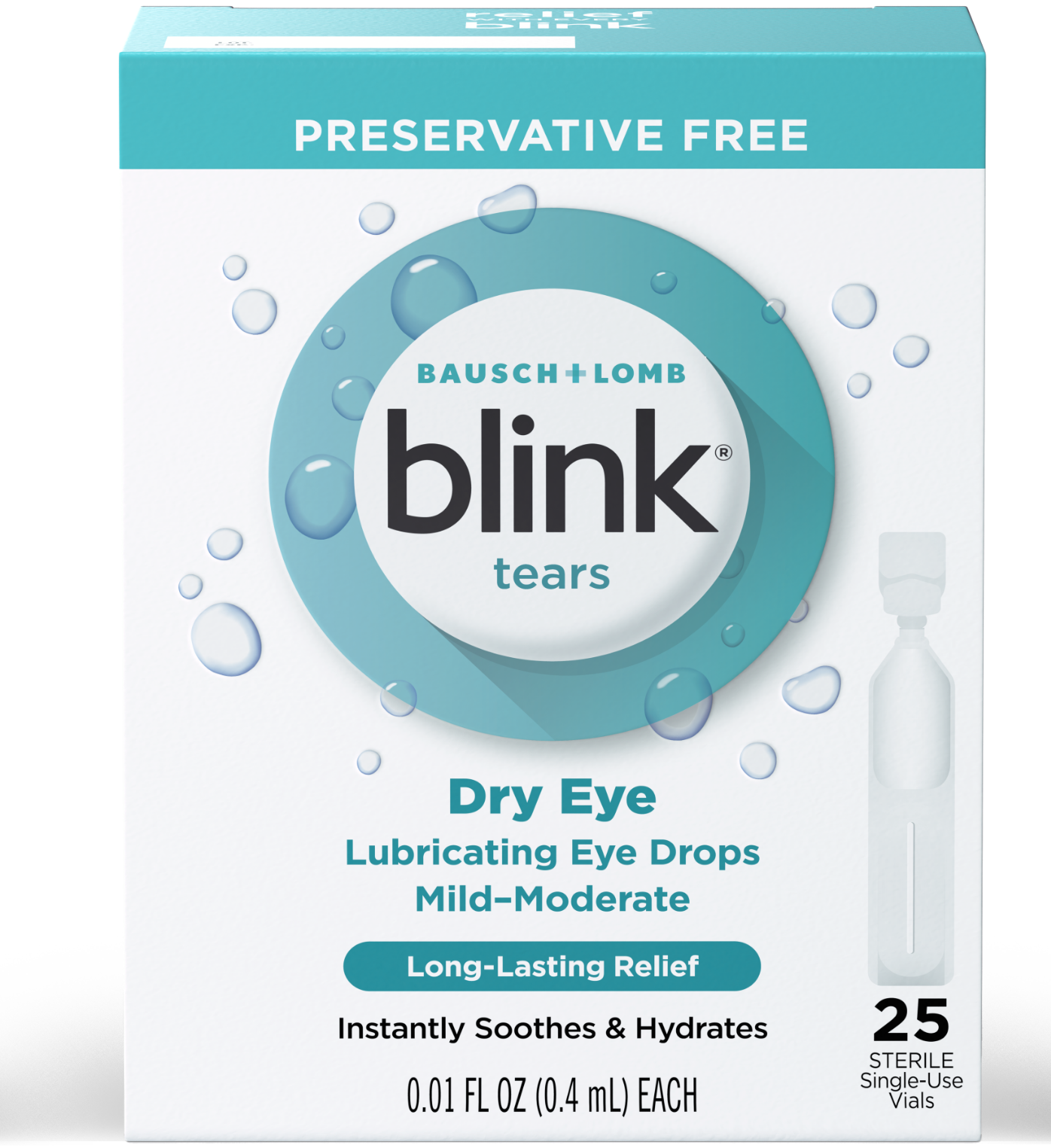 Blink Tears Preservative Free Lubricating Eye Drops