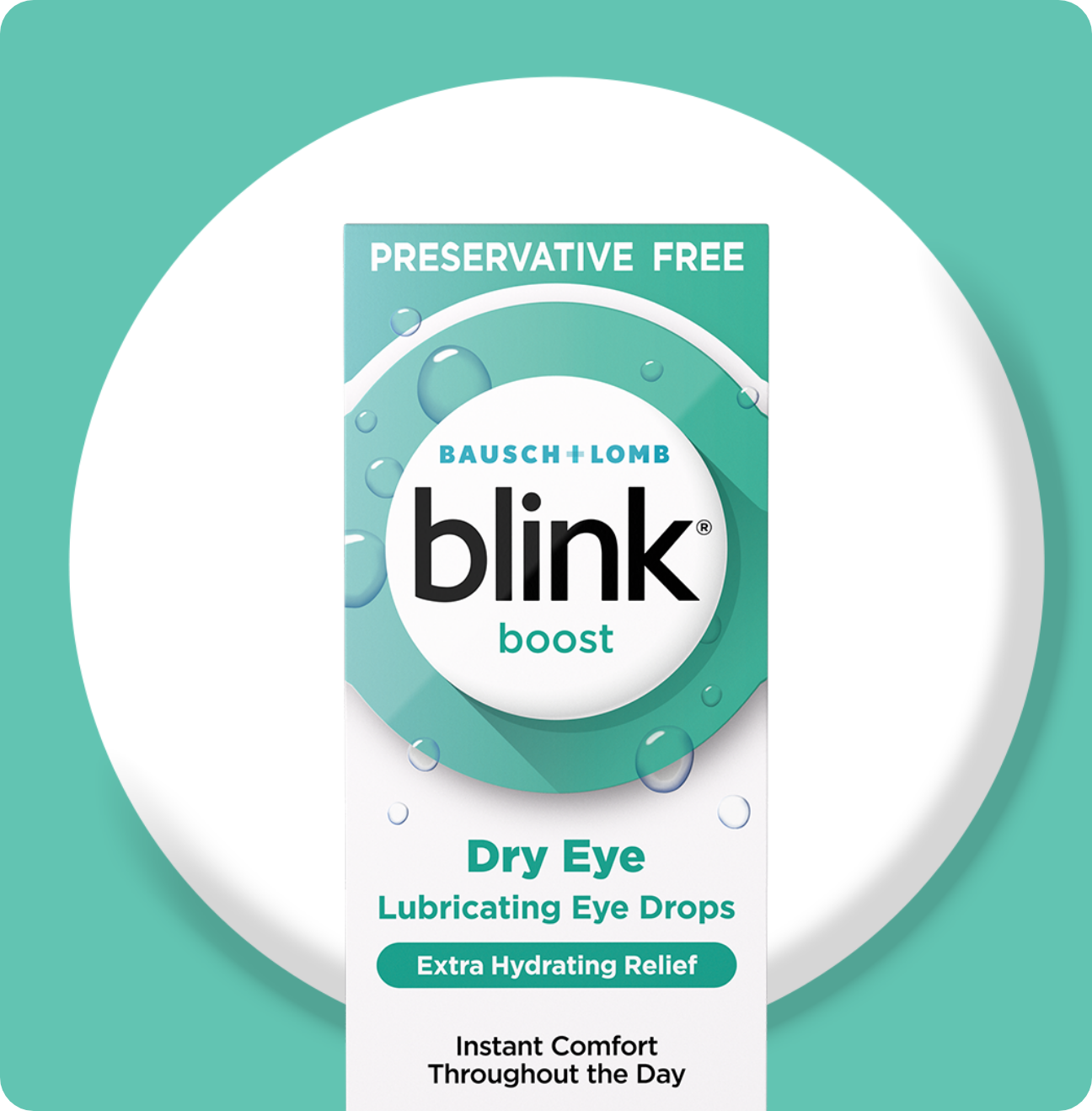 Blink Boost Lubricating Eye Drops package