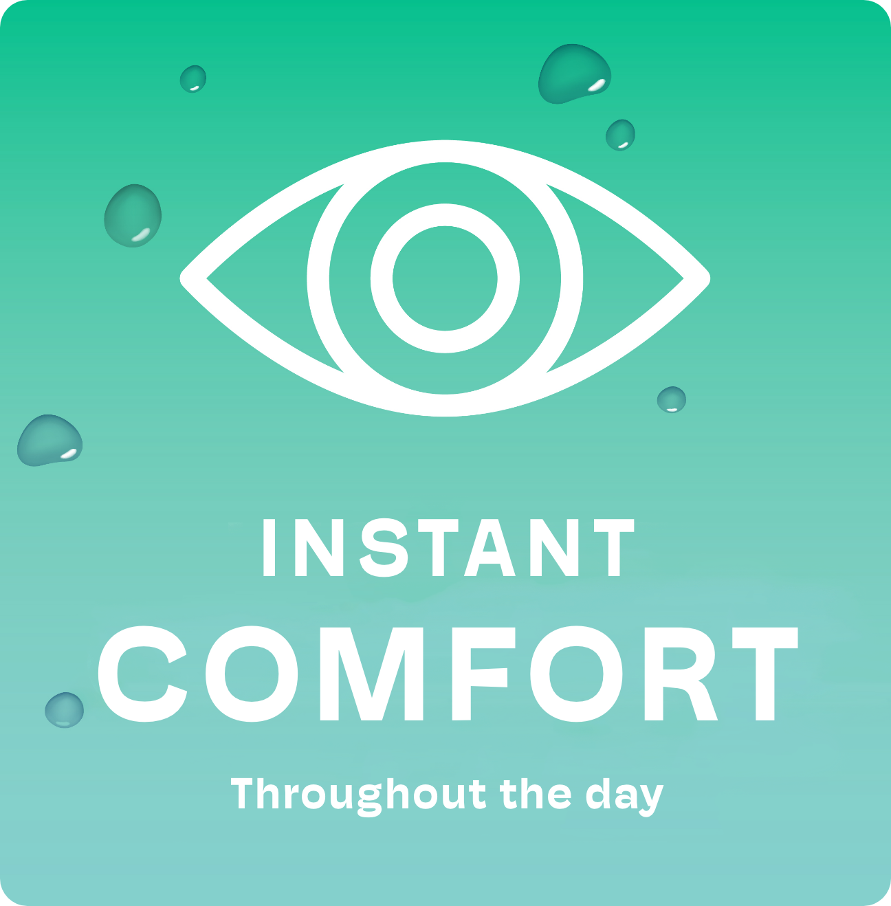 Icon indicating Blink Boost gives instant comfort throughout the day