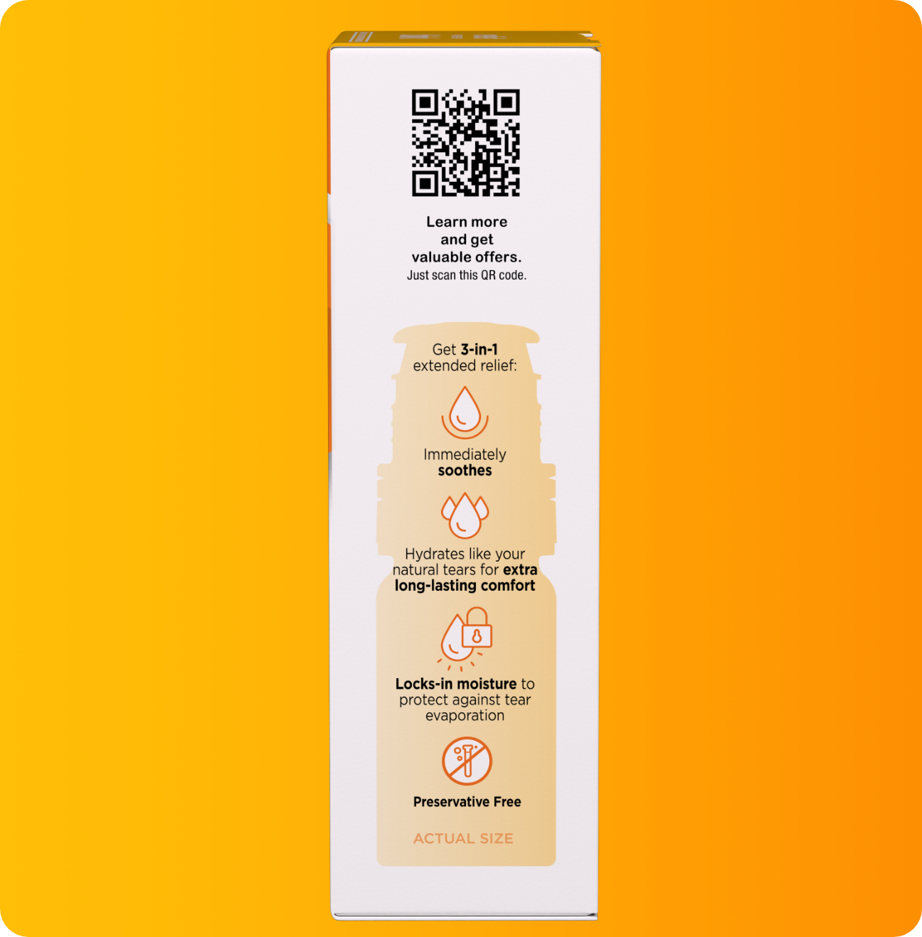 Blink Triple Care Preservative Free package with product summary